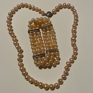 necklace and bracelet size 16 and 4 inches long